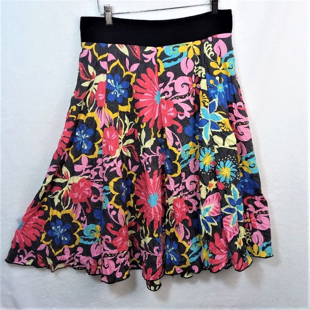 Luna Claire Floral Maxi Skirt that Ties up Sz L